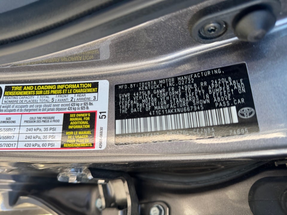 2022 Toyota Camry LE