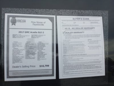 2017 GMC Acadia SLE-2