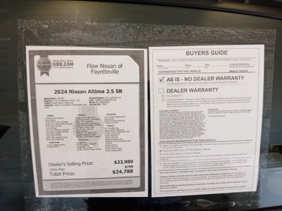 2024 Nissan Altima SR FWD