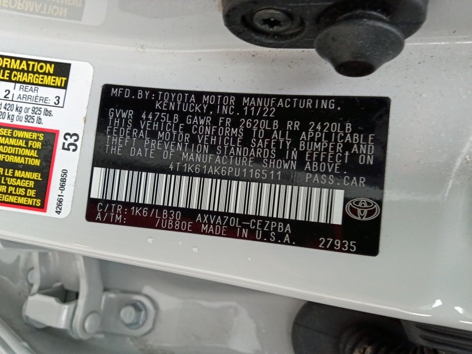 2023 Toyota Camry XSE