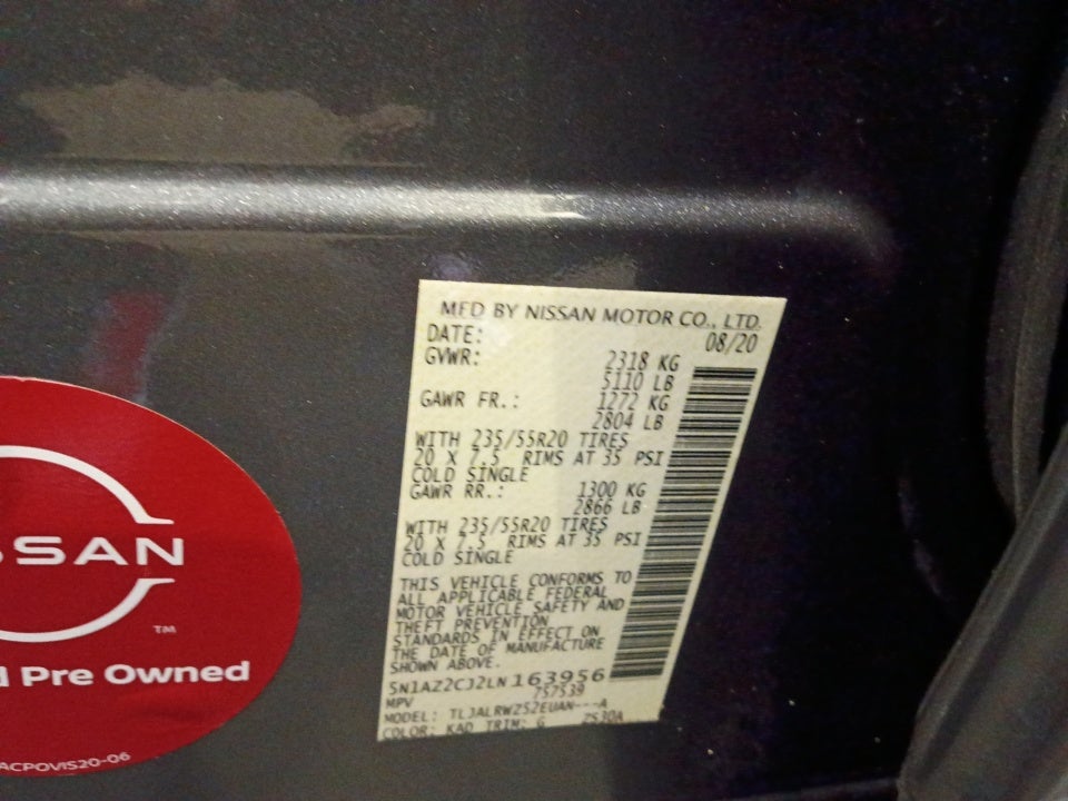 2020 Nissan Murano SL FWD