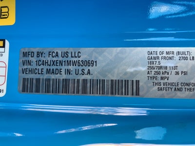 2021 Jeep Wrangler Unlimited Sahara 4x4