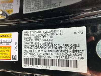 2023 Honda Accord EX