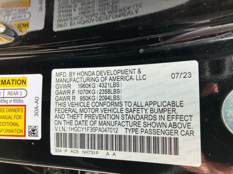 2023 Honda Accord EX