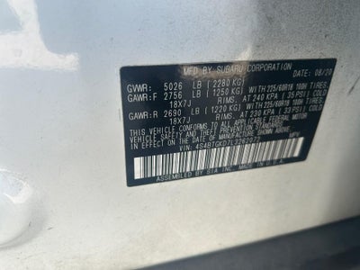 2020 Subaru Outback Onyx Edition XT