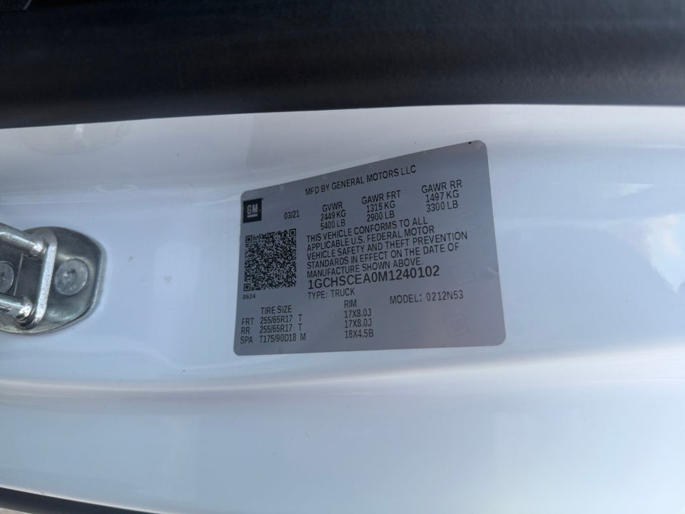 2021 Chevrolet Colorado 2WD Extended Cab Long Box LT