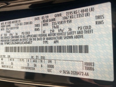 2019 Ford Escape Titanium