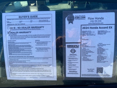 2024 Honda Accord Sedan EX