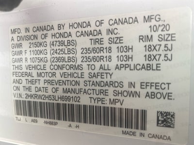 2020 Honda CR-V AWD EX