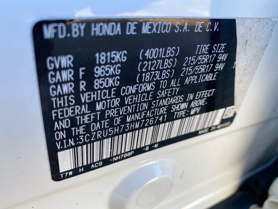 2017 Honda HR-V EX-L