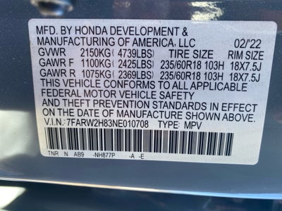 2022 Honda CR-V AWD EX-L