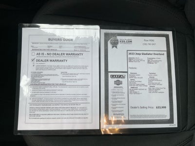 2023 Jeep Gladiator Overland 4x4