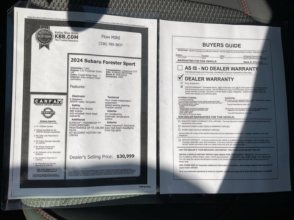 2024 Subaru Forester Sport