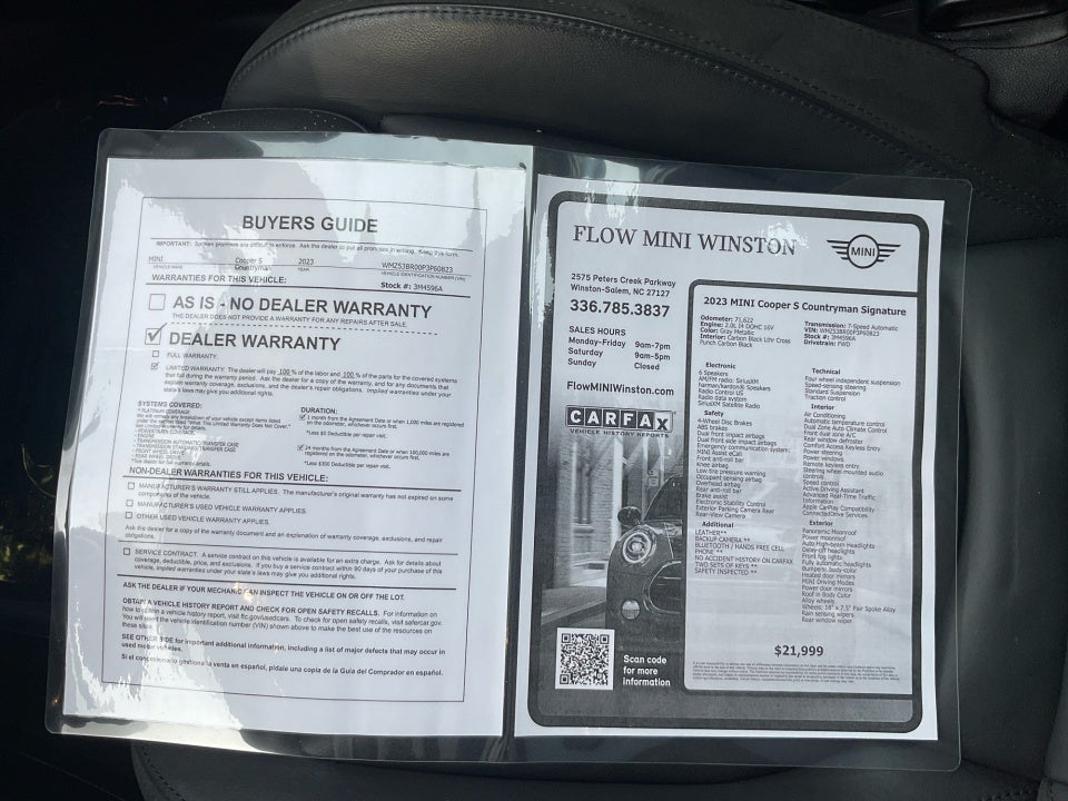 2023 MINI Countryman Cooper S