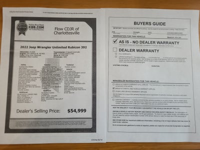 2022 Jeep Wrangler Unlimited Rubicon 392 4x4
