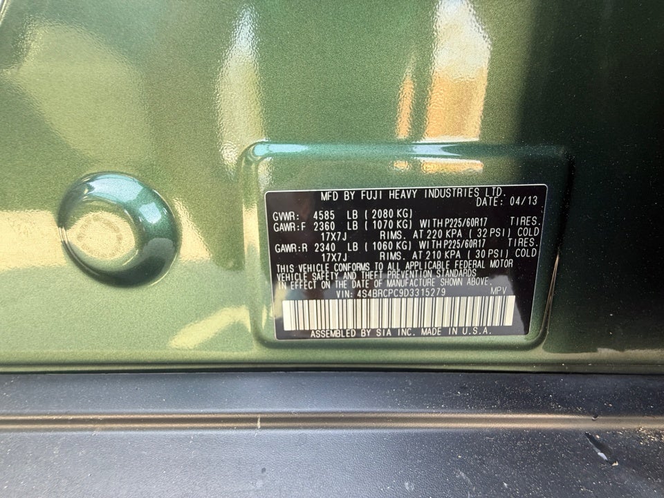 2013 Subaru Outback 2.5i Limited