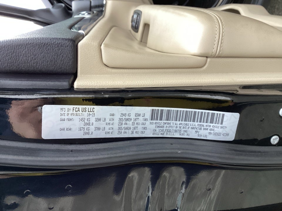 2020 Jeep Grand Cherokee Limited 4X4