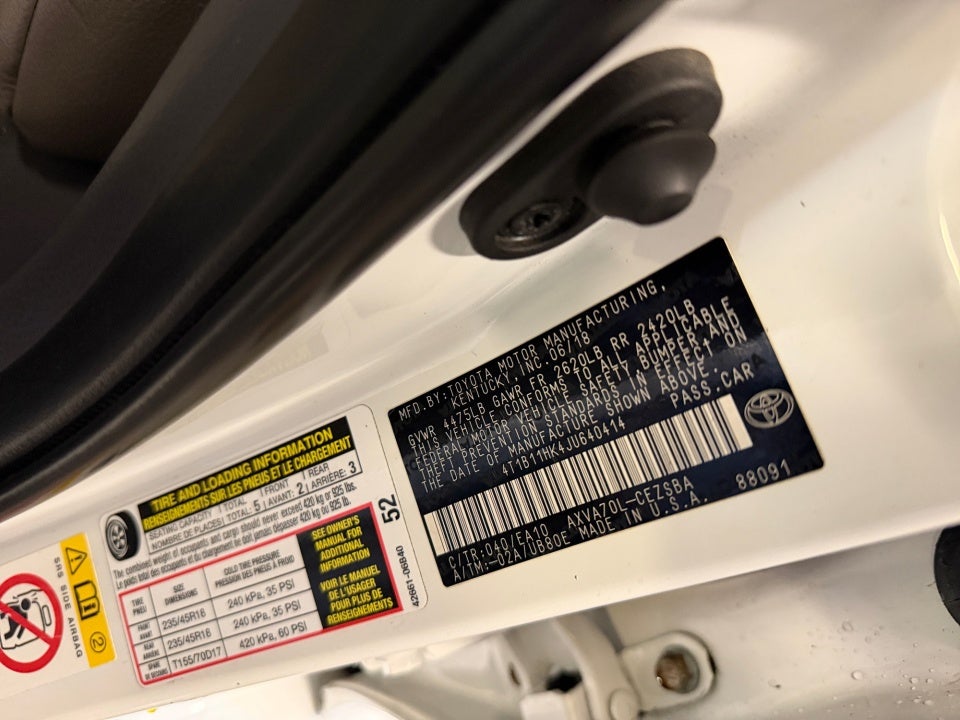 2018 Toyota Camry SE