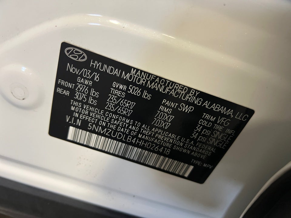 2017 Hyundai Santa Fe Sport 2.4L