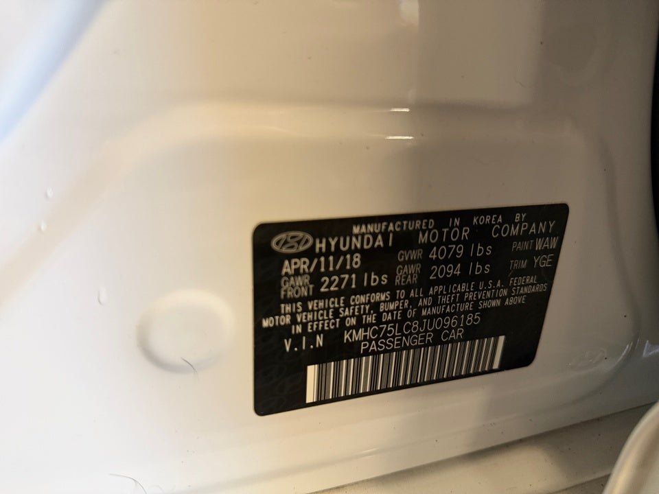 2018 Hyundai Ioniq Hybrid SEL