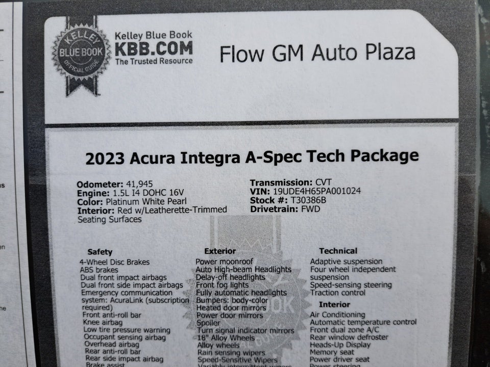 2023 Acura Integra A-SPEC Technology