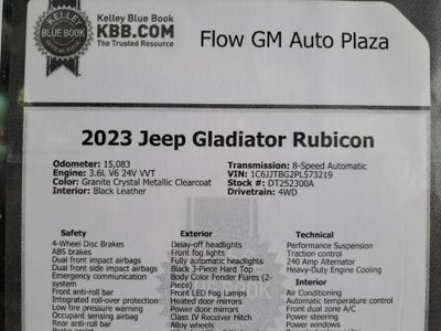 2023 Jeep Gladiator Rubicon 4x4