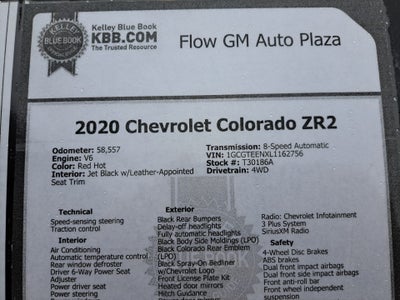 2020 Chevrolet Colorado 4WD Crew Cab Short Box ZR2