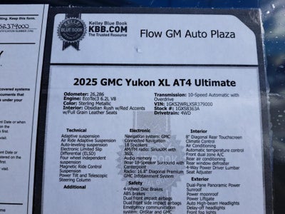 2025 GMC Yukon XL AT4 Ultimate