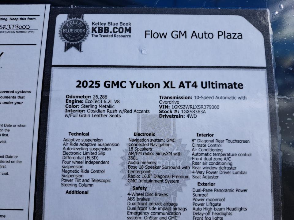 2025 GMC Yukon XL AT4 Ultimate