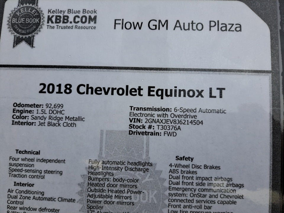 2018 Chevrolet Equinox LT