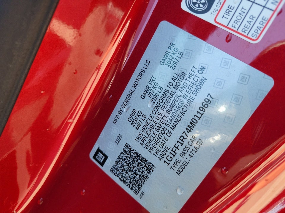 2021 Chevrolet Camaro RWD Coupe LT1