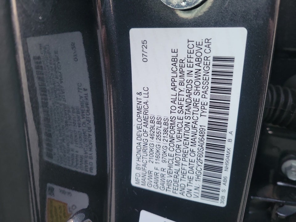 2025 Honda Accord Hybrid EX-L