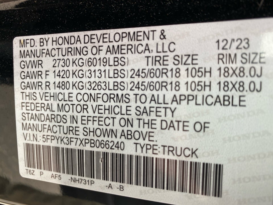 2023 Honda Ridgeline RTL-E