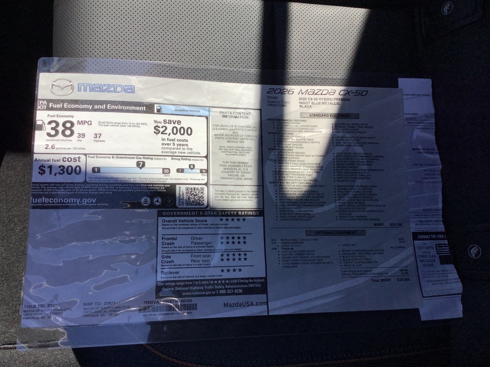 2026 Mazda Mazda CX-50 Hybrid Premium