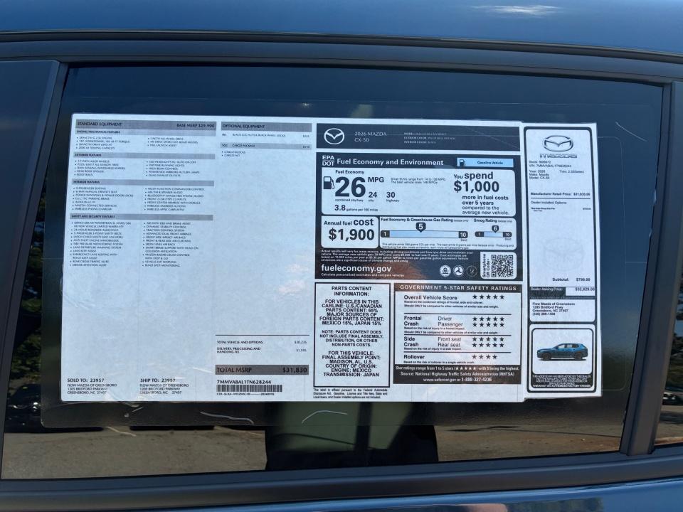 2026 Mazda Mazda CX-50 2.5 S Select AWD