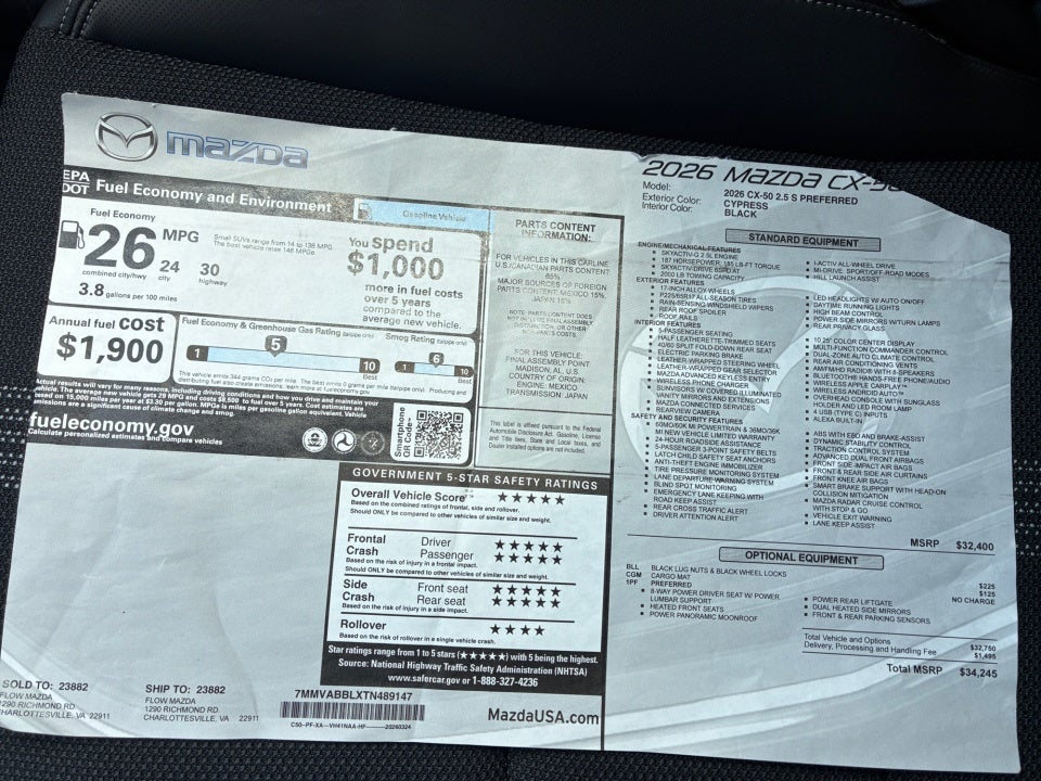 2026 Mazda Mazda CX-50 2.5 S Preferred