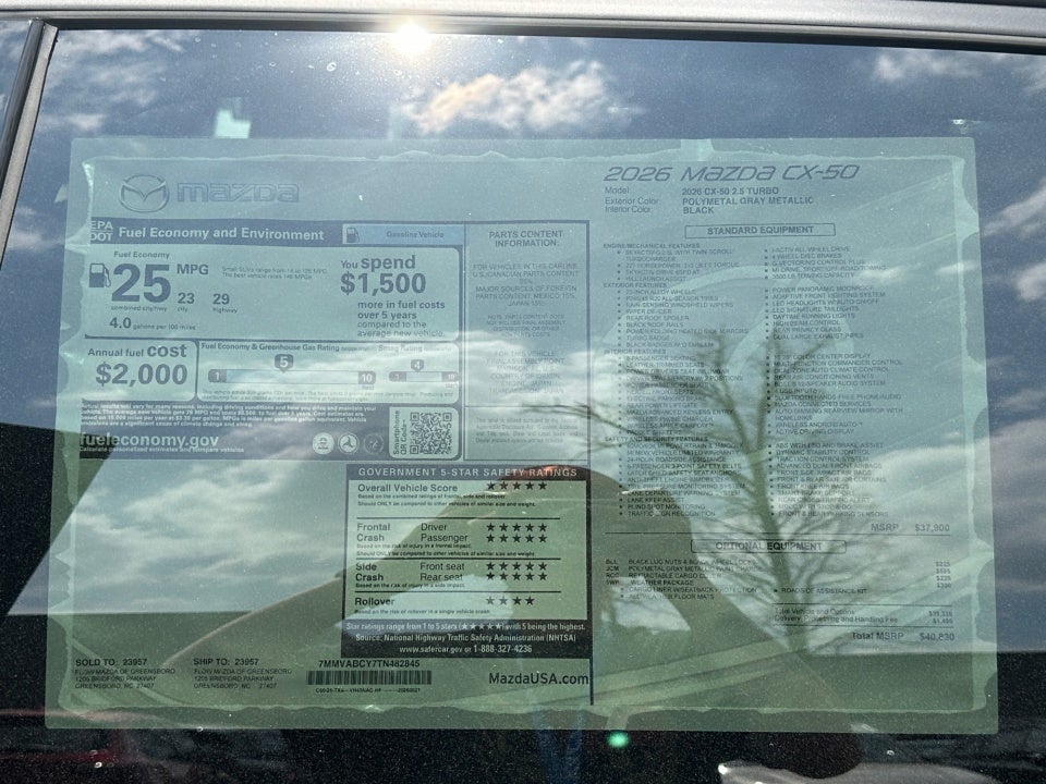 2026 Mazda Mazda CX-50 2.5 Turbo