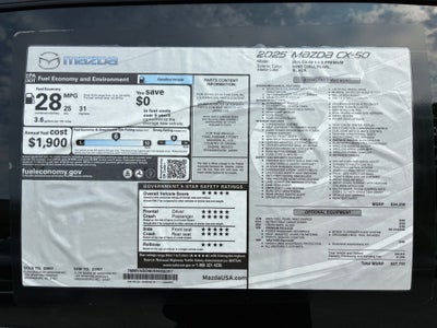 2025 Mazda Mazda CX-50 2.5 S Premium Package