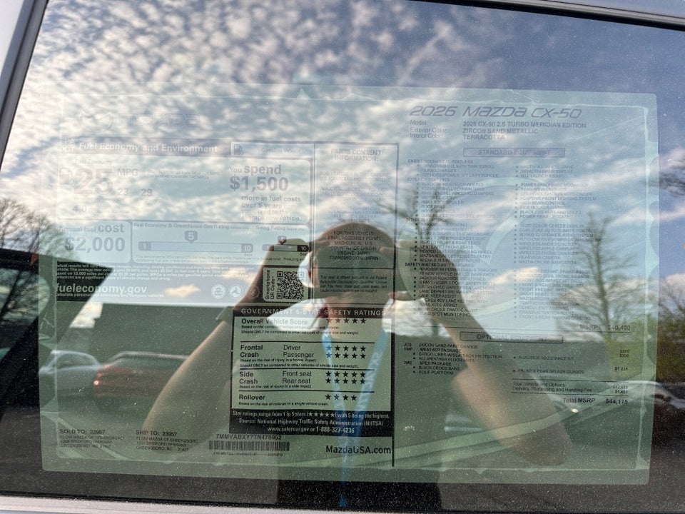 2026 Mazda Mazda CX-50 2.5 Turbo Meridian Edition