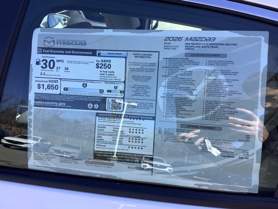 2026 Mazda Mazda3 Sedan 2.5 S Preferred