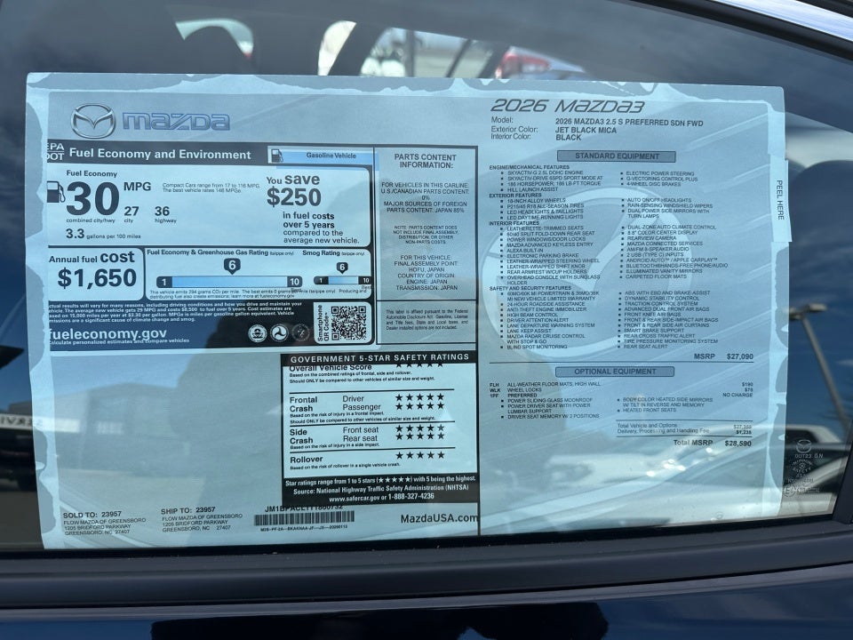 2026 Mazda Mazda3 Sedan 2.5 S Preferred