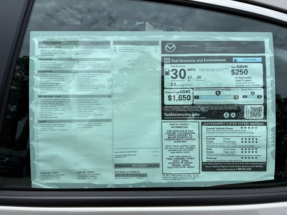 2026 Mazda Mazda3 Sedan 2.5 S Preferred