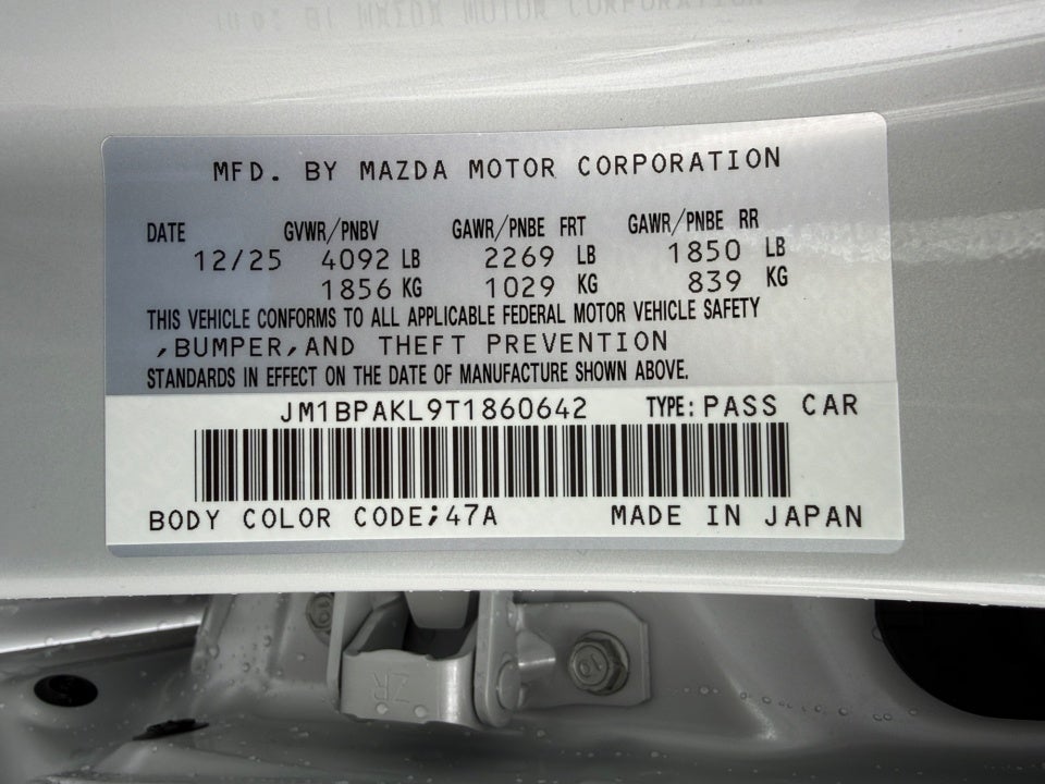 2026 Mazda Mazda3 Hatchback 2.5 S Select Sport