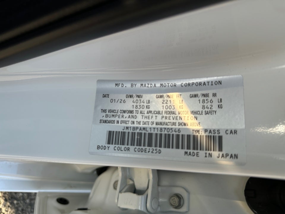 2026 Mazda Mazda3 Hatchback 2.5 S Premium