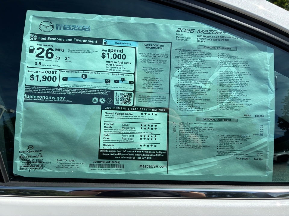 2026 Mazda Mazda3 Hatchback 2.5 Turbo Premium Plus