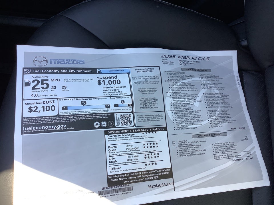 2025 Mazda Mazda CX-5 2.5 S Select