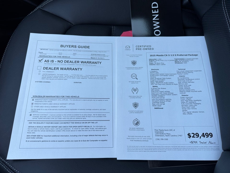 2025 Mazda Mazda CX-5 2.5 S Preferred