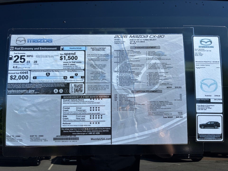 2026 Mazda Mazda CX-90 3.3 Turbo Select