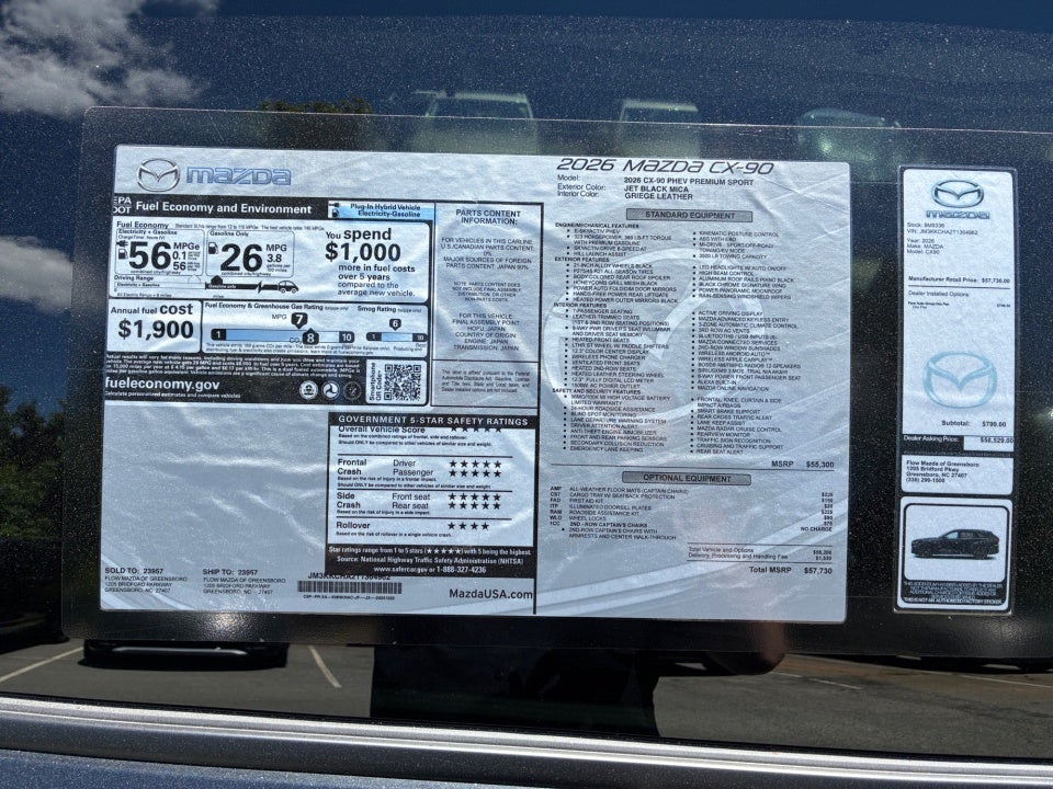 2026 Mazda Mazda CX-90 PHEV Premium Sport