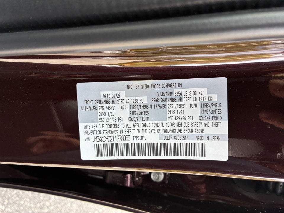 2026 Mazda Mazda CX-90 3.3 Turbo Premium Sport